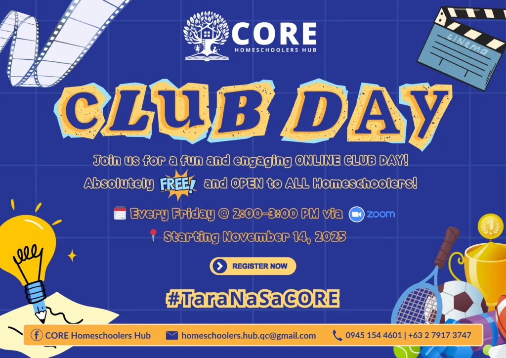 CORE Quest Fridays: Online CLUBS Day